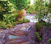 patios, steps, teared gardens, landscape